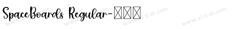 SpaceBoards Regular字体转换